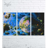 Модульная картина "Космос №123"