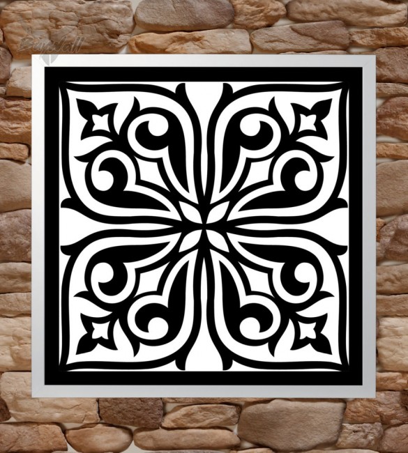 Светодиодная панель "Callen", размер 600мм, Белый/Черный