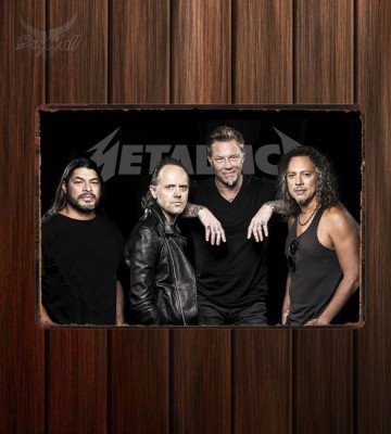 Металлическая табличка "Metallica №3"