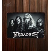 Металлическая табличка Megadeth