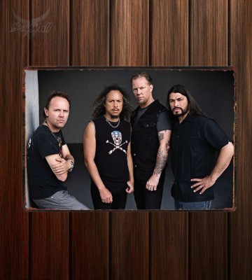 Металлическая табличка "Metallica №4"